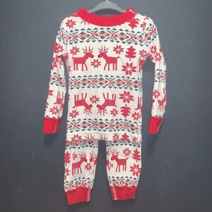 Hanna Andersson Toddler Christmas Pajamas Long John Set size 3T / 90cm